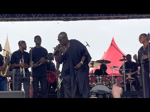 Amakye Dede, Lee Doodu, Besa Simons  Musicians arrive at King Of Borga Highlife George Darko's 40day