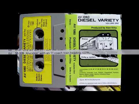 Alan Vitty Diesel Variety Vol  1 AV1060 Cassette 1980 British Rail sounds