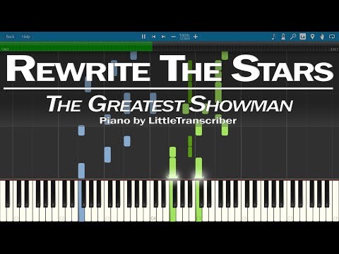 The Greatest Showman - Rewrite The Stars (Piano Cover) by LittleTranscriber