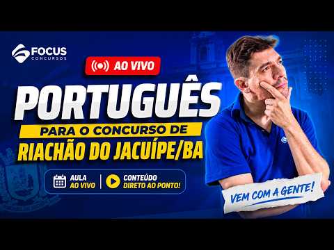 Português para o Concurso de Riachão do Jacuípe/BA | Aula AO VIVO
