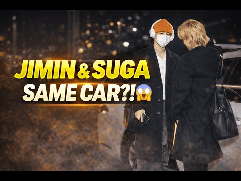JIMIN & SUGA Caught Sharing the SAME CAR to Airport - The REAL Reason Will Shock You! 😱
