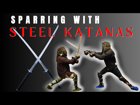 Let's Spar with Steel Katanas - Modern Kenjutsu Sparring Footage