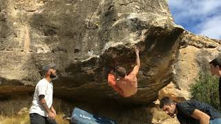 Video thumbnail de El gran sostre de l'Albagés, 7b. El Cogul