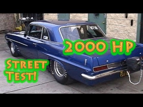 Rocket Fast 2000 HP Pontiac Hits the street.  Street Test! Owner Speaks about his Famous Car.