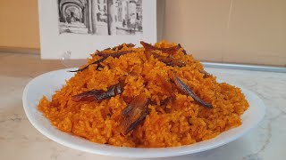 How to step by step cook Jollof rice with smoked Herrings /tasty and delicious recipe/