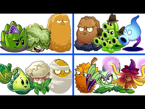 PvZ 2 4 Super Team Plants Vs Team Zombies Part 54 - Team So OP !!!