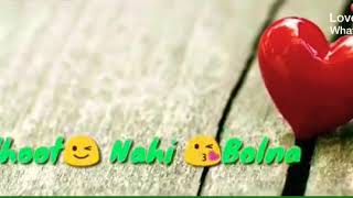 Download lagu Jhoot nahi bolna yara sach kehna jis tarah pyar hai mere dil hai tere dil me bhi love no1 whatsapp mp3
