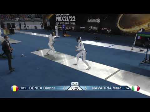2022 95 T32 05 F E Individual Cairo EGY GP GREEN NAVARRIA ITA vs BENEA ROU