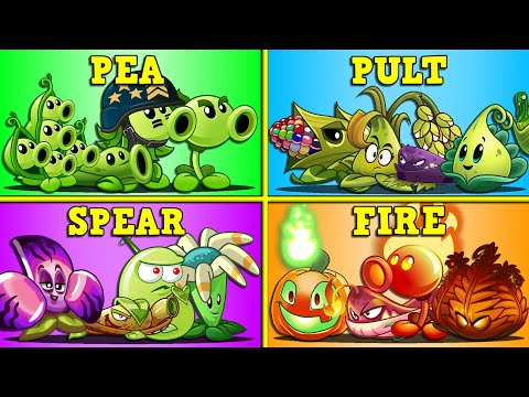 Tournament 4 Team Plants Family Battlez - Who Will Win? - PvZ 2 Teams Plant