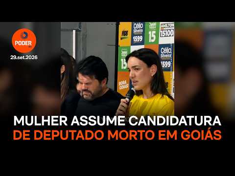 Mulher assume candidatura de deputado morto em acidente em Goiás