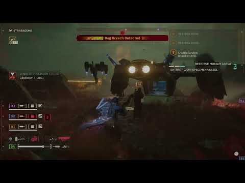 Last Second Extraction! 🚀 Bug Breach Chaos in Helldivers 2 @BRKtaino