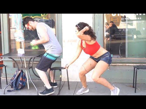 Chair Pulling Prank in Venice Beach Video