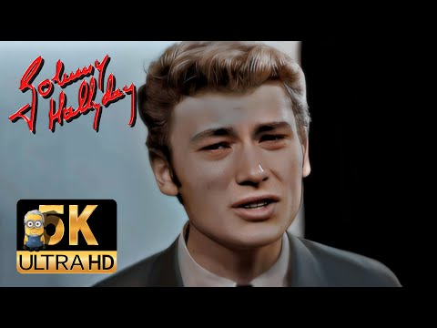 Johnny Hallyday AI 5K Colorized Restored - Tu n'as rien de tout ça 1963 You're The Devil in Disguise