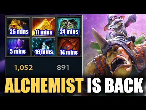 1000+ GPM Alchemist's Back - Rage Fast Farm Build | Gameplay By Gambit,gpk Dota 2 Pro