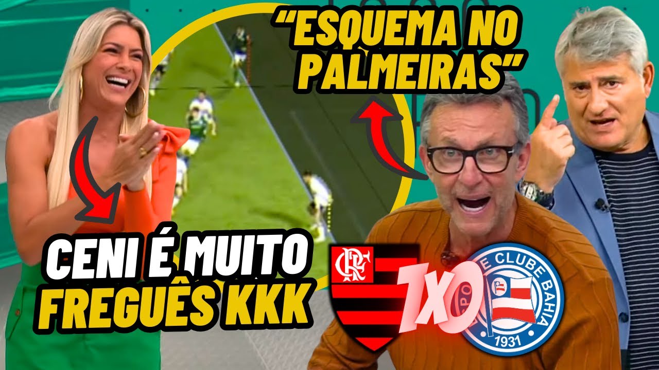 Neto EXPÕE PALMEIRAS FAVORECIDO! Renata Fan e Cléber Machado falam sobre VITÓRIA DO FLAMENGO AO VIVO