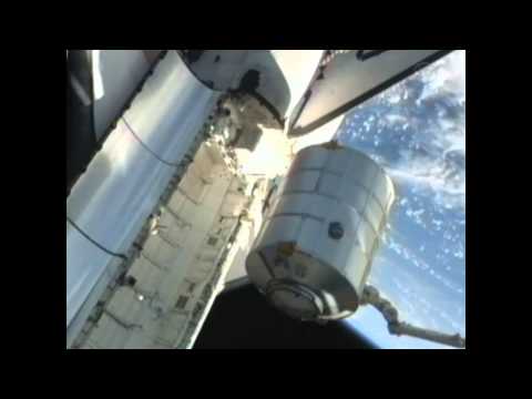 STS-135 Atlantis - Flight Day 11 - Raffaello module time-lapse