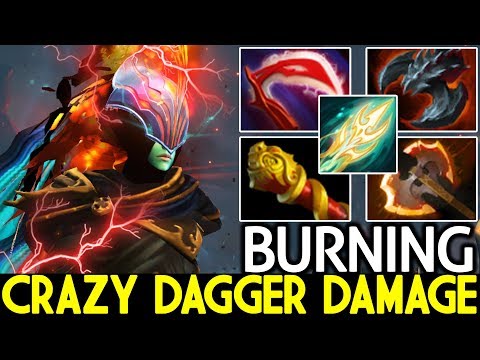 BurNIng [Phantom Assassin] Insane Rate Crit Crazy Dagger Damage WTF Plays 7.22 Dota 2