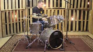Video thumbnail for DW Performance Gun Metal Glass Drum Set - 20, 10, 12, 14, 6.5x14 by The Drum Shop - Portland, Maine