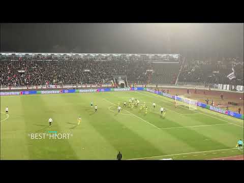 Partizan vs. Feyenoord - free kick Partizan