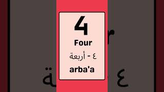 Arabic Numbers 1-10!  #arabicnumbers #arabic #arabiclanguage