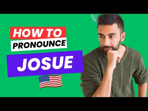 How to Pronounce Josue Correctly in American English