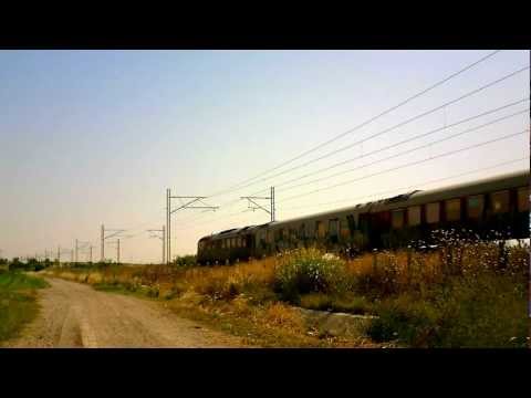 Regional trains at Macedonia Greece "part 1" (14-15/07/12)