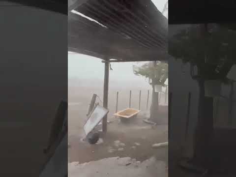 Violentas ráfagas de viento azotaron a zona de Limay Mahuida, La Pampa.08/02/26