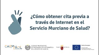 Cómo obtener cita previa a través de internet en el Servicio Murciano de Salud