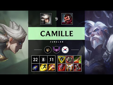 Camille Jungle vs Graves: Triple Kill, Legendary - KR Master Patch 14.17