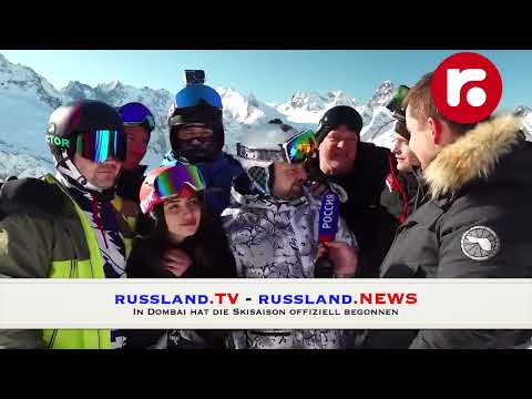 In Dombai hat die Skisaison offiziell begonnen