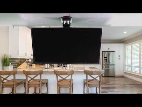 MOUNT-E-FD55 Electric flip down ceiling tv mount by VIVO