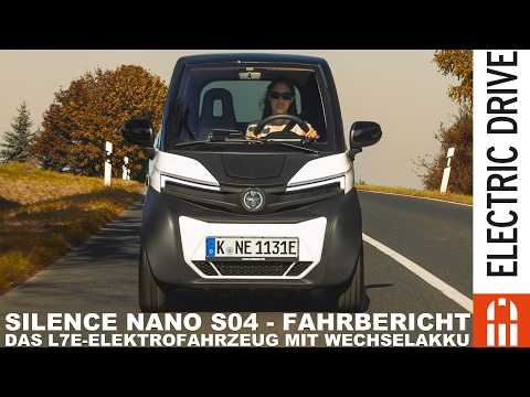 Silence Nano S04 - THE L7e electric vehicle (80 km/h) with removable battery in first test | Elec...