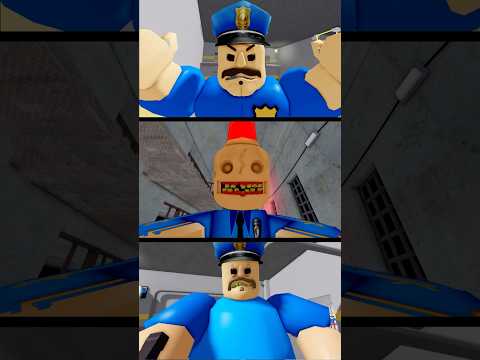 Roblox POLICE Obby Jumpscares PRISON BORRY BREAKOUT vs SIREN COP'S PRISON vs BARRY PRISON RUN