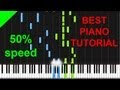 Prodigy - Omen 50% speed piano tutorial 