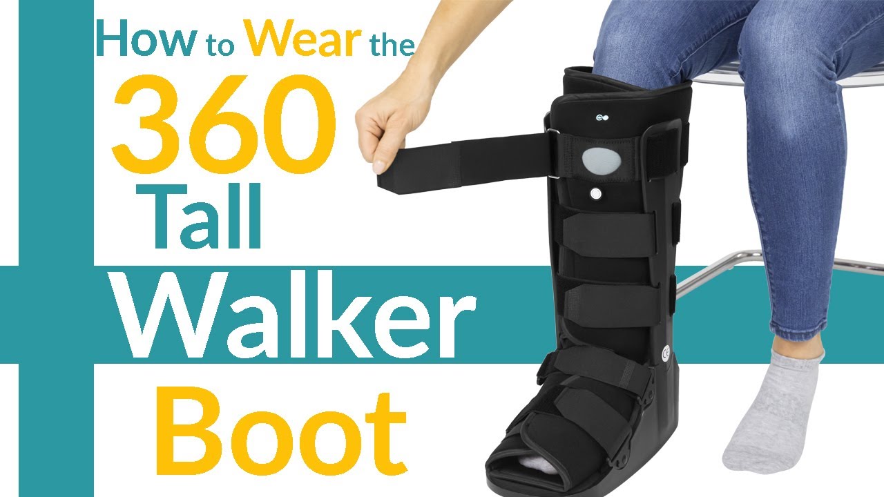 Standard Pneumatic Walking Boot Tall - SUP2028BLK