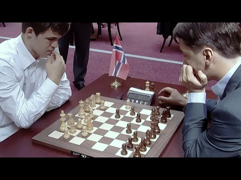 Magnus Carlsen vs. Alexander Morozevich / FIDE World Blitz Chess 2012 / Round 19  /  English Opening