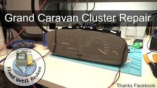 How To Repair Chrysler Dodge Minivan Dead Instrument Cluster Grand Caravan