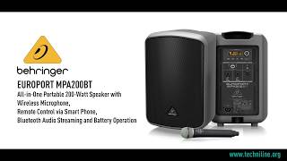 Video thumbnail for Behringer MPA200BT by Techniline Electronics