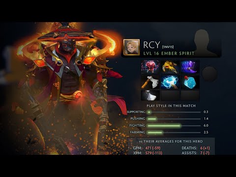 Dota 2 Replay 7.32D RCY's Ember Spirit DogChamp vs Ravens