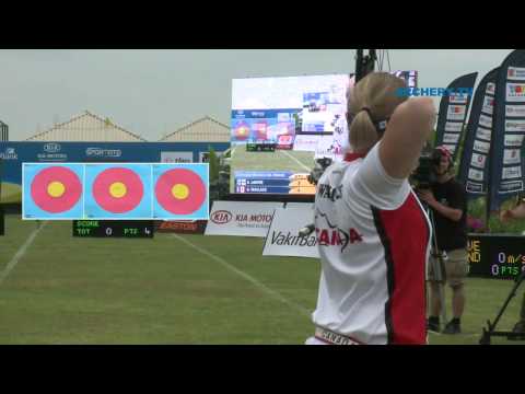 Anne Lantee v Ashley Wallace – compound women bronze | Antalya 2010 Archery World Cup S2