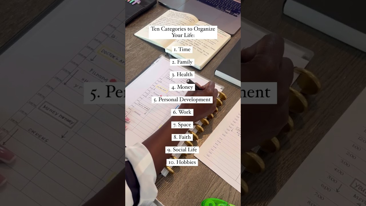 Ten Areas to Organize Your Life #getorganized #lifeorganization