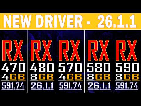 RX 470 vs RX 480 vs RX 570 vs RX 580 vs RX 590 || NEW DRIVER - 26.1.1 || PC GAMES TEST ||
