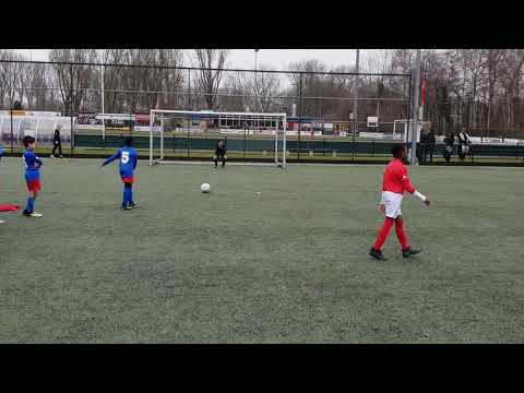 Zwervers, IJVV JO11-1 - LMO JO11-1 op 24-03-2018 | Penalty's