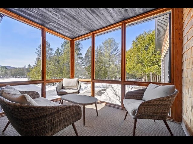 P'TIT TRAIN DU NORD - KM 39 - BORD DE L'EAU in Quebec in Canada