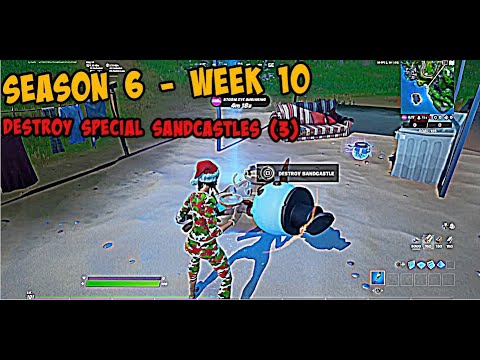 Destroy Special Sandcastles (3) | Location - Epic Quests Challenge Guide |Season 6 Week 10 |Fortnite