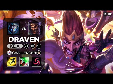 T1 Gumayusi Draven ADC vs Kindred - KR Challenger - Season 11 Patch 11.18