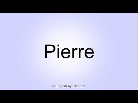How to pronounce "Pierre"