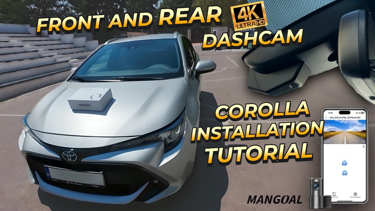 How to Install 4K Front and Rear Dashcams on Toyota Corolla Mangoal