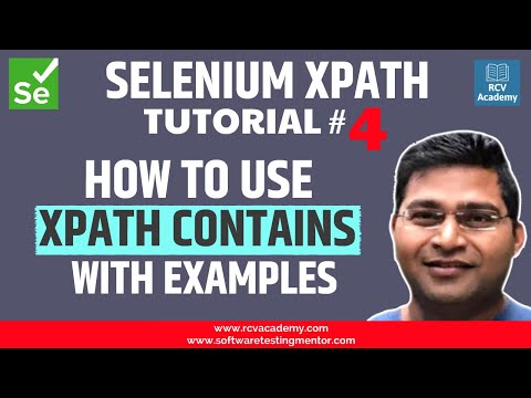 Selenium XPath Tutorial 4 XPath Contains Function with Examples