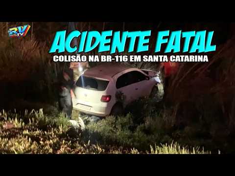 (( COLISÃO FATAL )) Mulher MORRE em acidente grave na BR-116 em Correia Pinto SC